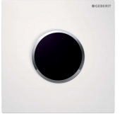 Geberit Sigma10 - Urinalsteuerung mit elektronischer Spülauslösung weiß / glanzchrom / weiß