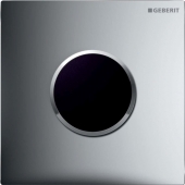 Geberit Sigma10 - Urinalsteuerung mit elektronischer Spülauslösung mattchrom / glanzchrom