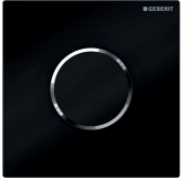 Geberit Sigma10 - Urinalsteuerung mit elektronischer Spülauslösung Battterie schwarz / glanzchrom