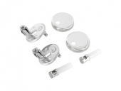 Ideal Standard - Kit de montage NEWSON T2060 pour l'acier inoxydable de siège de toilette