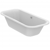 Ideal Standard Tonic II - Oval-Badewanne mit Ablauf und Füller 1800 x 800 x 480 mm weiß