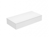 Keuco Edition 400 - Sideboard 1 Auszug weiß / Glas weiß klar
