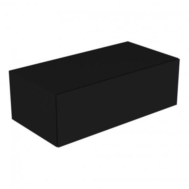 Keuco Edition 11 - Sideboard mit Beleuchtung 1 Front-Auszug schwarz gebürstet