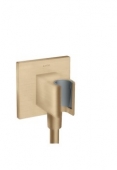 Axor FixFit - Schlauchanschluss Porter Square DN15 mit Rückflussverhinderer bronze gebürstet