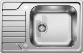 Blanco Dinas - Spüle XL 6 S Compact Edelstahl Bürstfinish mit Ablauffernbedienung reversibel 
