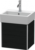 DURAVIT XSquare - Waschtischunterschrank mit 1 Tür & Anschlag links 434x397x340mm eiche schwarz/eiche schwarz