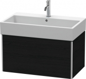 DURAVIT XSquare - Waschtischunterschrank mit 1 Frontauszug 784x397x460mm eiche schwarz/eiche schwarz