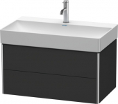 DURAVIT XSquare - Waschtischunterschrank mit 2 ausziehbare Fächer  784x397x460mm graphit supermatt/graphite super matt