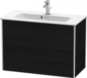 DURAVIT XSquare - Waschtischunterschrank mit 2 ausziehbare Fächer  810x560x388mm eiche schwarz/eiche schwarz