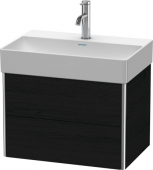 DURAVIT XSquare - Waschtischunterschrank mit 2 ausziehbare Fächer  584x397x390mm eiche schwarz/eiche schwarz