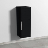 Sanipa 3way - Medium cabinet mit 1 Tür & 1 Schublade & Anschlag rechts 300x850x345mm schwarz matt/schwarz matt