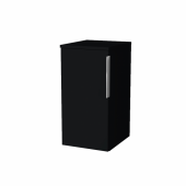 Sanipa 3way - Base Cabinet mit 1 Tür & Anschlag links 300x580x345mm schwarz matt/schwarz matt