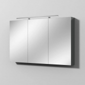 Sanipa Reflection - Melamin-Spiegelschrank MILLA 750x1200x149 anthrazit-glanz