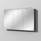 Sanipa Reflection - Melamin-Spiegelschrank MILLA 750x1300x149 anthrazit-matt