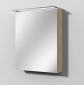 Sanipa Reflection - Melamin-Spiegelschrank MALTE 750x600x149 eiche-nordic