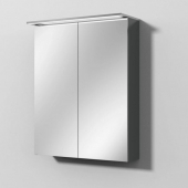 Sanipa Reflection - Melamin-Spiegelschrank MALTE 750x600x149 anthrazit-glanz