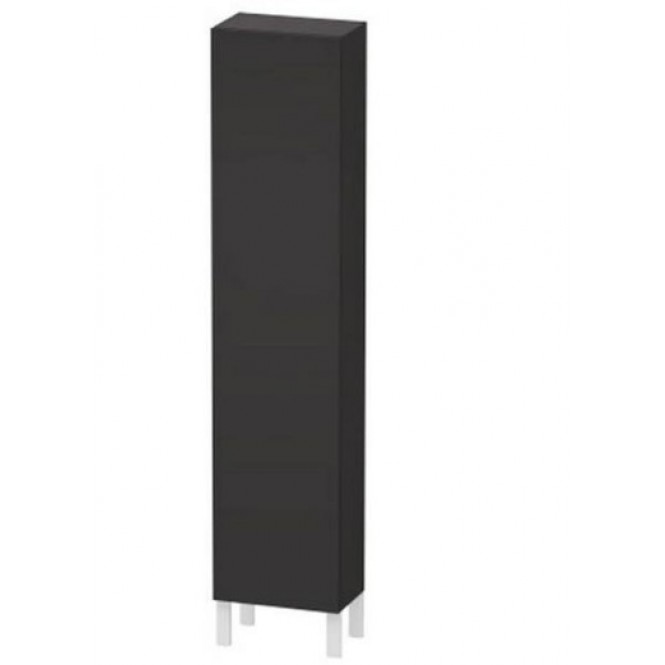 DURAVIT L-Cube - Tall Cabinet with 1 door & hinges right 400x1760x243mm graphite super matt/graphite super matt