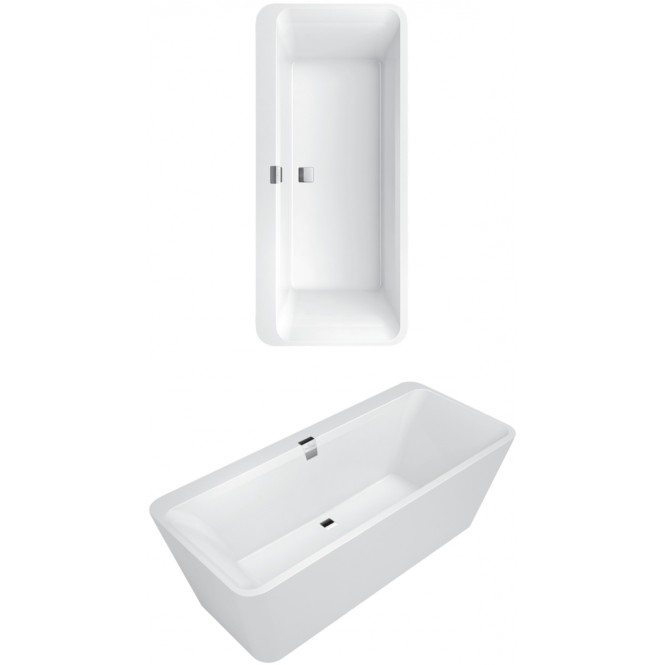 Magnetisch muur Gemengd Villeroy & Boch Squaro Edge 12 - Freestanding bathtub 1800x800mm | xTWOstore