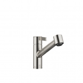 Dornbracht Eno - Single lever kitchen mixer with pull-out spray Brushed Platinum