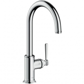 AXOR Montreux - Single lever kitchen mixer with swivel spout stainless steel look