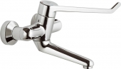 Ideal Standard CeraPlus Sicherheitsarmaturen - Single Lever Basin Mixer wall-mounted with projection 208 mm without waste set chrome