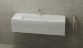 Burgbad Crono - Waschtischkonsole 1210 x 310 x 500 mm mit 1 Schublade weiß hochglanz / weiß Bild 1