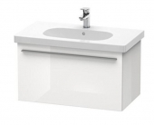 DURAVIT X-Large - Vanity Unit with 1 drawer 800x448x458mm white high gloss/white high gloss