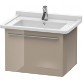 DURAVIT X-Large - Vanity Unit with 1 drawer 600x448x468mm cappuccino high gloss/cappuccino high gloss