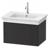 Duravit White Tulip - Waschtischunterschrank wandh 1 Auszug 410x684x458mm graphit seidenmatt