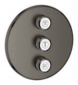 Grohe Grohtherm Smart Control - 3-fach Unterputzventil für Rapido SmartBox hard graphit gebürstet