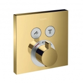 Hansgrohe ShowerSelect - Thermostat Unterputz Fertigset 2 Verbraucher PGO