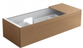 Keuco Edition 11 - Vanity unit 31164, 1 pan drawer, with lighting, light oak / light oak