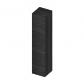 Keuco Edition 90 - Tall cabinet with 1 door & hinges left 400x1850x385mm dark grey oak/dark grey oak