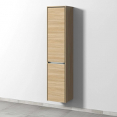 Sanipa Twiga - Tall cabinet with 2 doors & hinges right 375x1713x350mm impresso elm/impresso elm