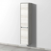 Sanipa Twiga - Tall cabinet with 2 doors & hinges right 375x1713x350mm light linden/light linden