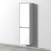 Sanipa Twiga - Vanity Unit with 2 doors & hinges right 475x1713x350mm white gloss/white gloss