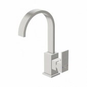 Steinberg Series 135 - Single Lever Basin Mixer L-Size with pop-up waste set brushed nickel