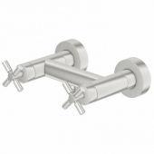 Steinberg Series 250 - Exposed 2-handle Shower Mixer with 1 outlet brushed nickel