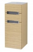 Villeroy & Boch Subway 2.0 - Side cabinet with 1 door & 2 pull-out compartments & hinges right 354x857x370mm nordic oak/nordic oak