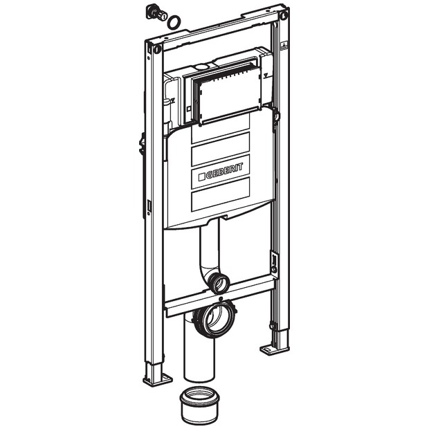 Geberit Duofix - Montageelement für Stand-WC 1120 mm mit Sigma ... Geberit Duofix - Montageelement für Stand-WC 1120 mm mit Sigma ...