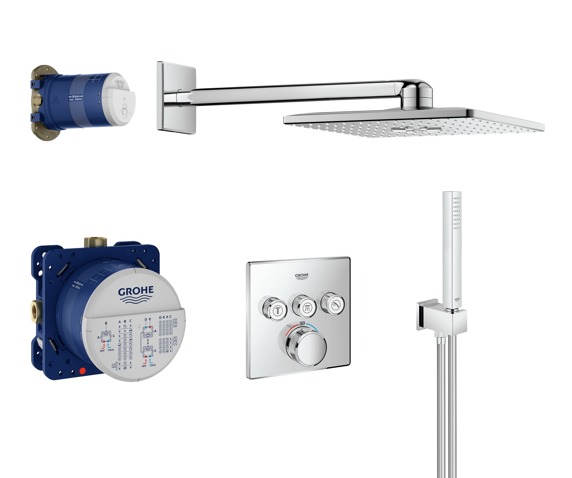 GROHE Grohtherm SmartControl - Set