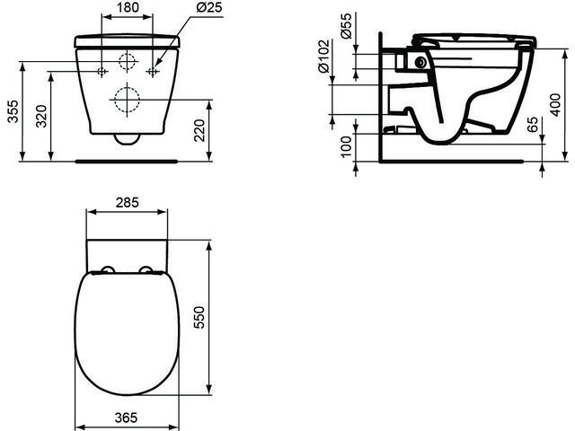 Neu Wc Standardmaße