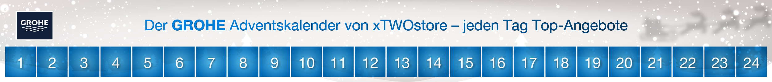 GROHE Adventskalender bei xTWOstore GROHE Adventskalender bei xTWOstore