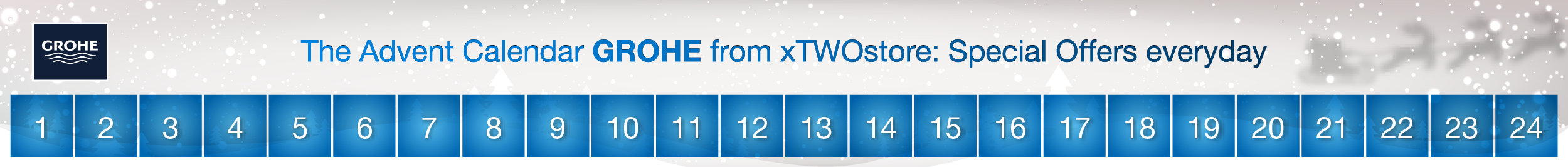 GROHE Advent Calendar at xTWOstore GROHE Advent Calendar at xTWOstore