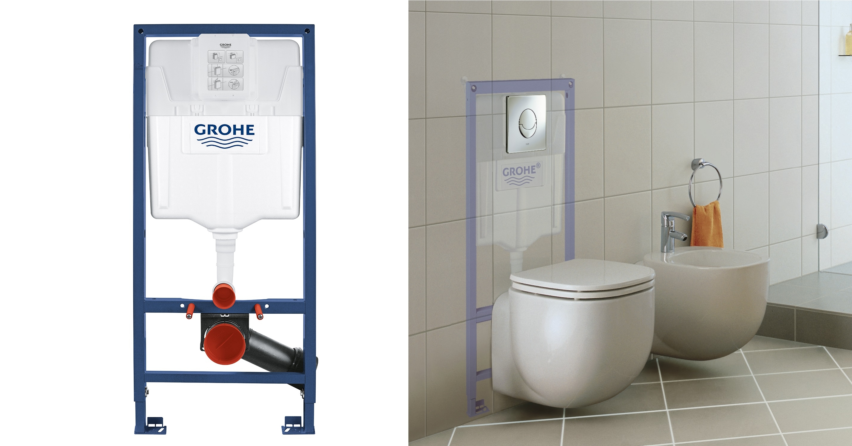 Vorwandelemente für WCs von GROHE bei xTWO Vorwandelemente für WCs von GROHE