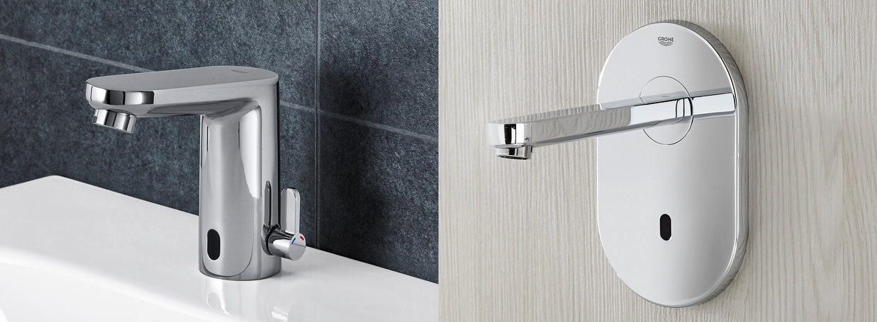 Berührungslose Waschtischarmaturen von GROHE bei xTWO Berührungslose Waschtischarmaturen von GROHE