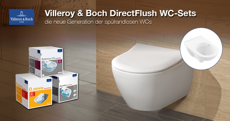 Villeroy & Boch spülrandlose WC-Sets | xTWOstore Villeroy & Boch spülrandlose WC-Sets | xTWOstore