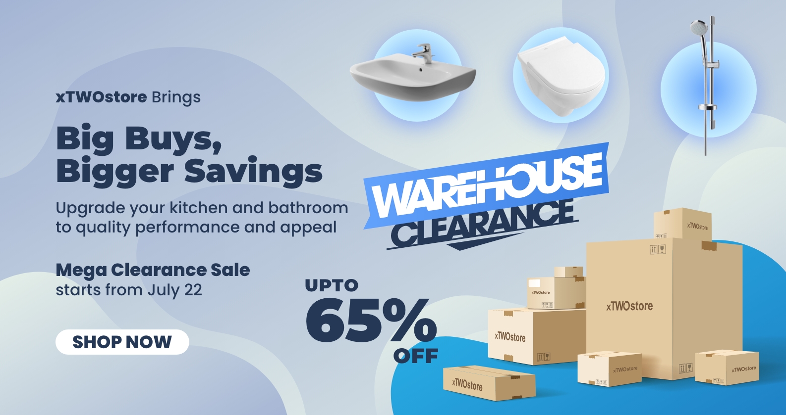 Warehouse Clearance Sale at xTWOstore