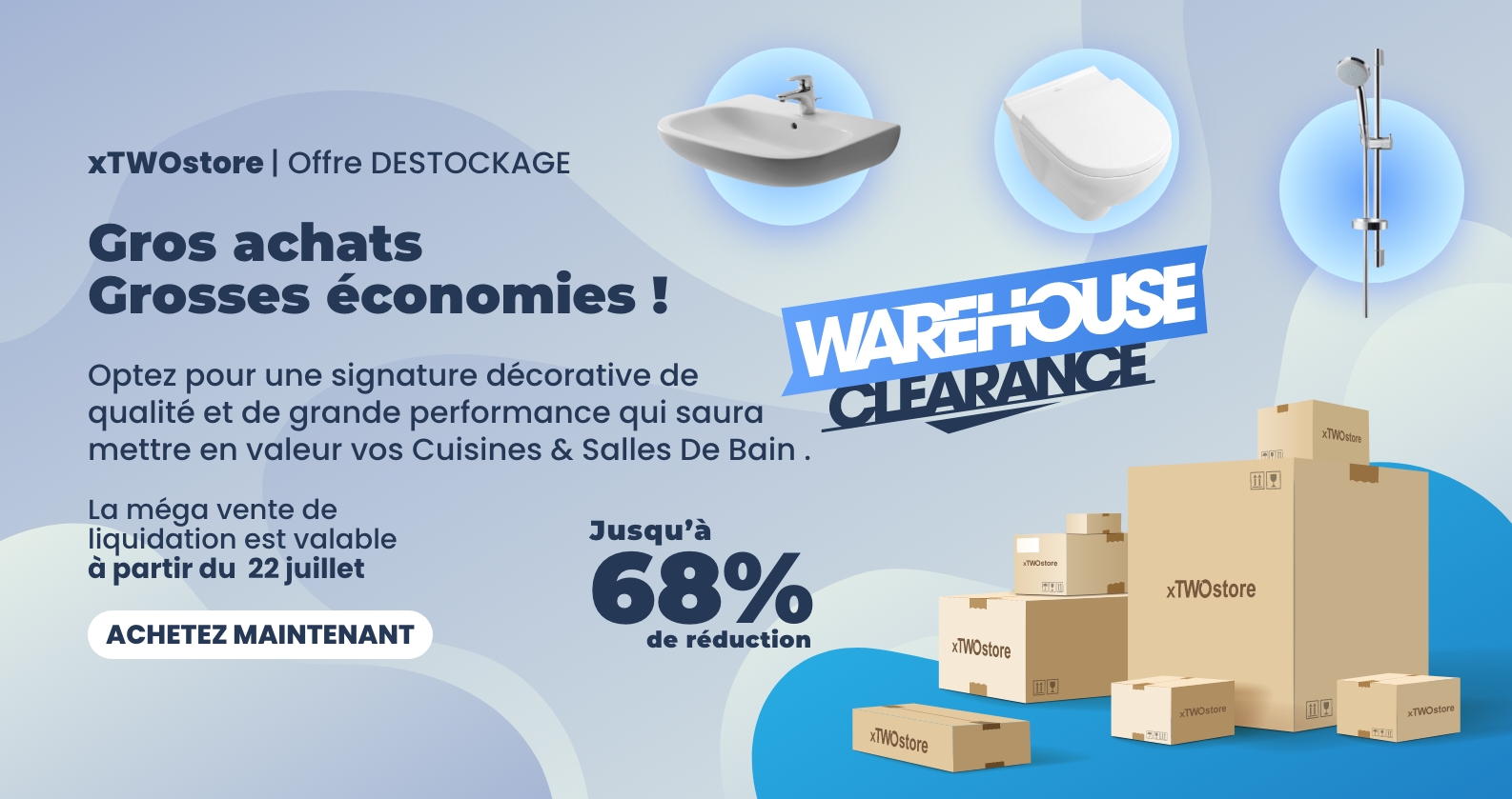 Warehouse Clearance Sale at xTWOstore
