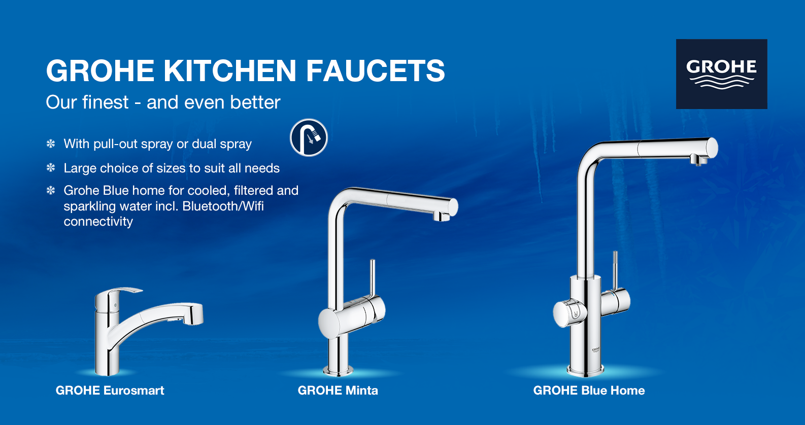 GROHE kitchen faucets at xTWO GROHE kitchen faucets